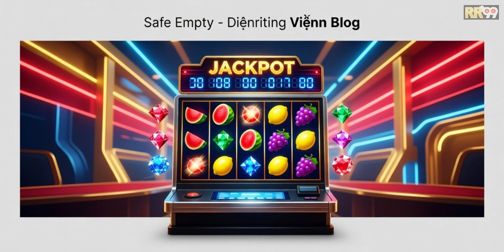 Minh họa khái niệm quay nổ hũ 69vn với hình ảnh slot machine hiện đại