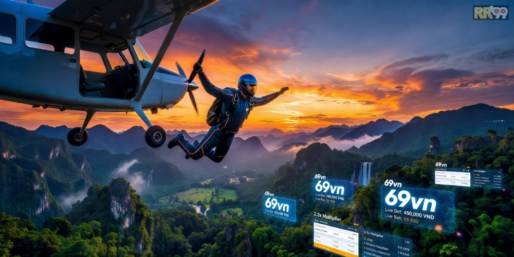 Hình minh họa khái niệm thể thao cực hạn 69vn với các hoạt động mạo hiểm